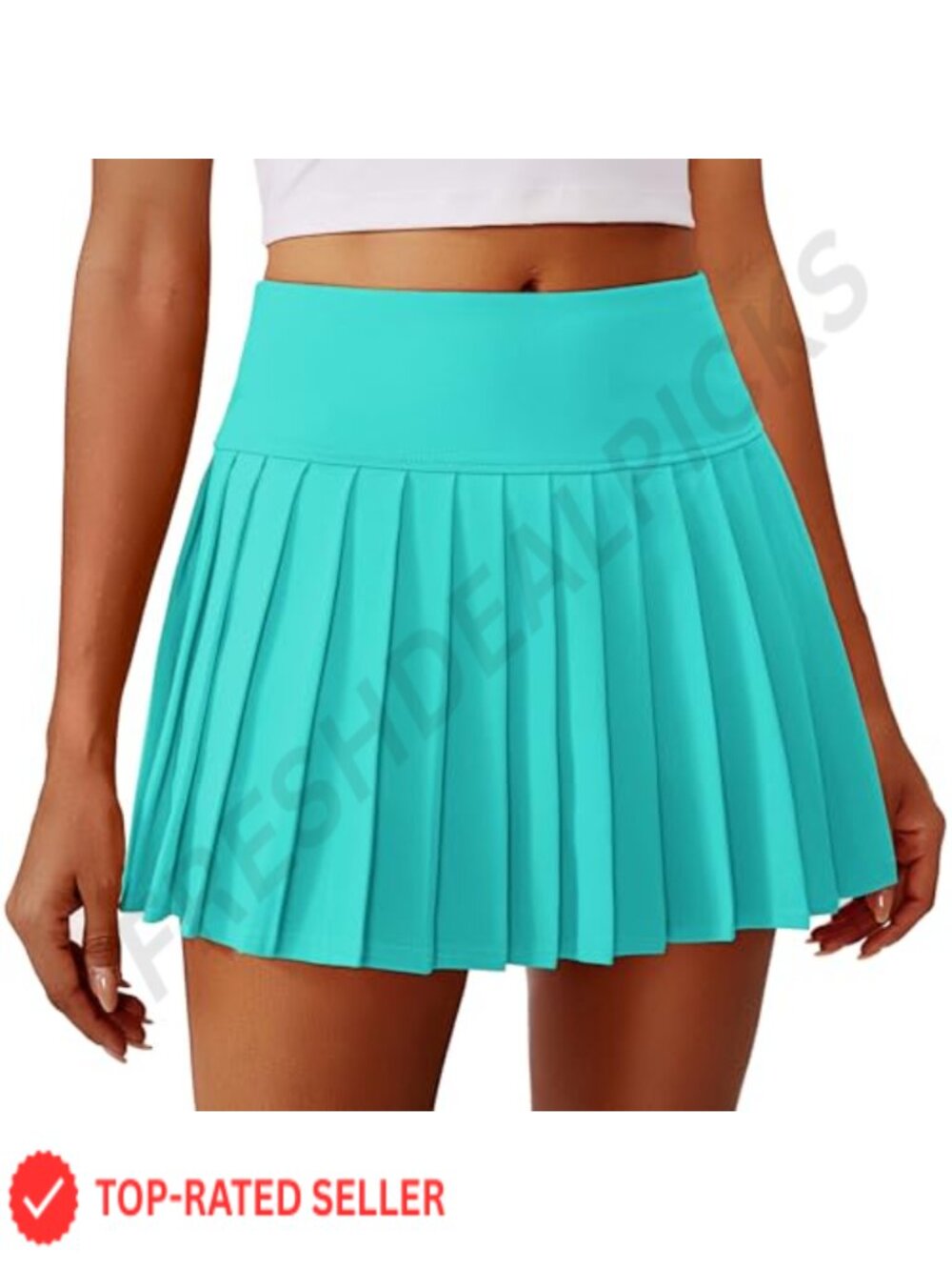 Pleated Tennis Skirt Mini Athletic Skort with Pocket High Waist